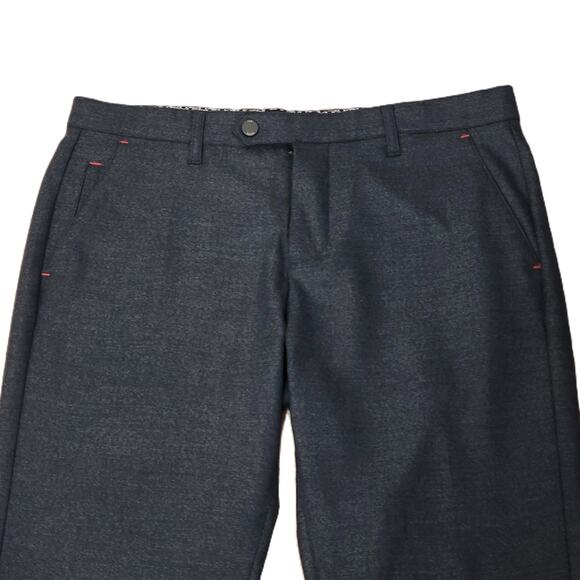Ted Baker Golf Men's Chino Athletic Active Pants‎ Size 32R Dark Blue Gray - Picture 2 of 13